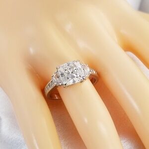 NEW 925 STERLING SILVER ENGAGEMENTWEDDING DIAMOND RING